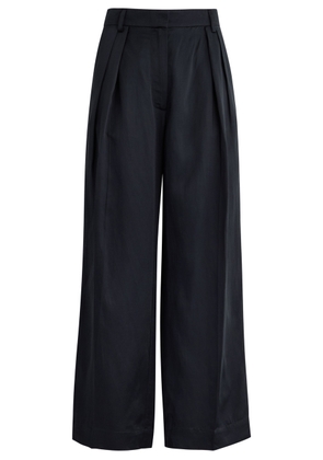 Day Birger ET Mikkelsen Enzo Tapered-leg Satin Trousers - Black - 36 (UK10 / S)