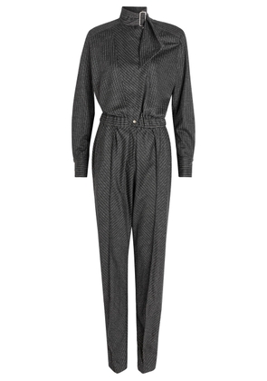 Isabel Marant Rheane Pinstriped Wool-blend Jumpsuit - Dark Grey - 38 (UK10 / S)