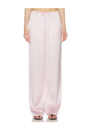 SRG Ellie Silk Pant in Blush. Size L. Also in M, S, XS.