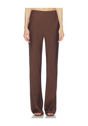 SRG Lennon Silk Pant in Brown. Size L. Also in M, S, XL, XS.