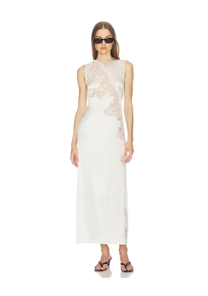 SRG Briar Silk Maxi Dress in Ivory. Size L. Also in M, S, XL, XS, XXS.