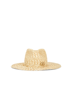 Ruslan Baginskiy Rhomboidal Pattern Fedora Hat in Neutral. Size L. Also in M, S, XL.