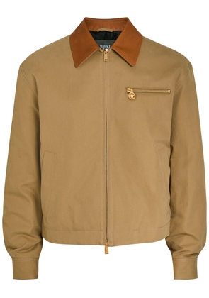 Versace Quilted Canvas Jacket - Beige - 46 (IT46 / S)