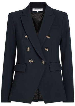 Veronica Beard Miller Dickey Horn Crepe Blazer - Navy - 10 (UK14 / L)