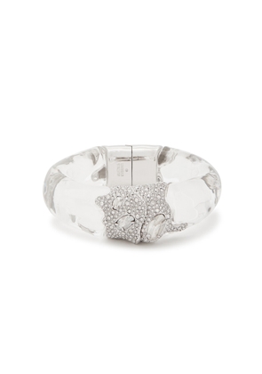 Alexis Bittar Silverlake Lucite Pavé Rhodium-plated Bracelet - Silver - One Size