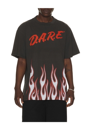 Philcos D.A.R.E. Flames Tee in Black. Size L. Also in M, S, XL/1X.