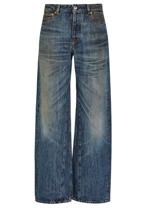 Our Legacy Treble Cut Wide-leg Denim Jeans - Navy - 28 (W28 / UK10 / S)