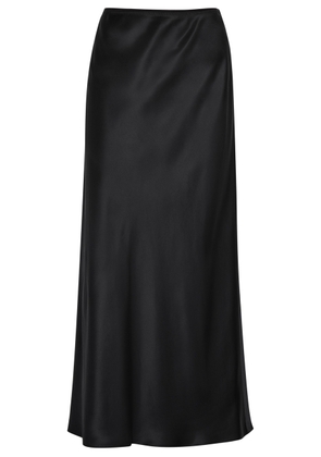 Joseph Isaak Silk Midi Slip Skirt - Black - 40 (UK12 / M)