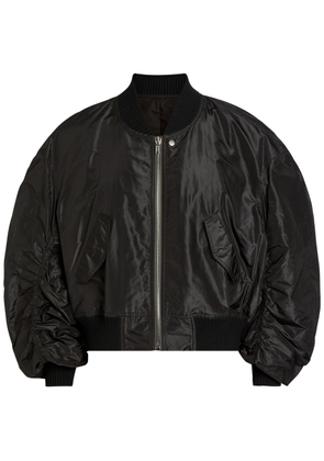 Rick Owens Secchia Silk Bomber Jacket - Black - 52 (IT52 / XL)
