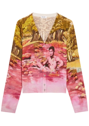 Versace Printed Silk Cardigan - Multicoloured - 44 (UK12 / M)