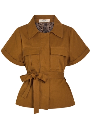 Skiim Eloise Belted Cotton Jacket - Light Brown - 34 (UK6 / XS)