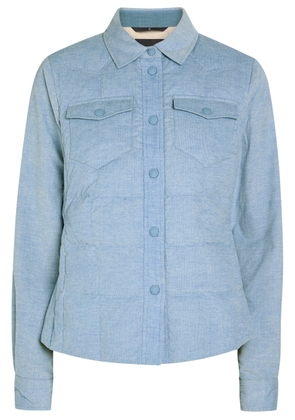 Moncler Nangy Quilted Cotton Shirt Jacket - Light Blue - 2 (UK 12 / M)