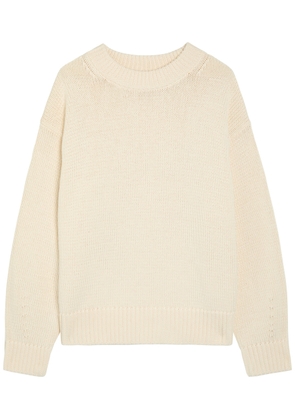 Reformation Cove Cotton-knit Jumper - Beige - XL (UK16 / XL)