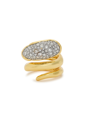 Alexis Bittar Solanales 14kt Gold-plated Coiled Ring - 8 (P)