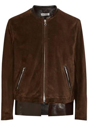 Our Legacy Drift Layered-hem Suede Jacket - Brown - 50 (IT50 / L)