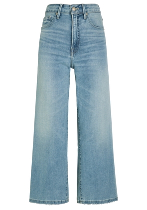 Good American Good Waist Palazzo Cropped Wide-leg Jeans - Light Blue - 27 (W27 / UK8-10 / S)