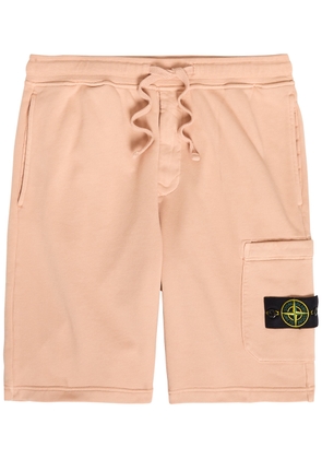 Stone Island Logo Cotton Shorts - Pink - XL