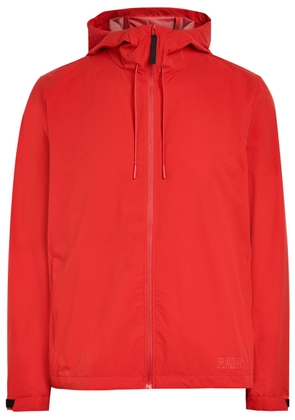 Rains Mito Water-repellent Hooded Shell Jacket - Orange - XL