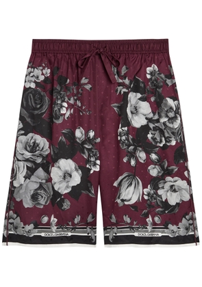 Dolce & Gabbana Floral-print Silk-twill Shorts - Multicoloured 1 - 50 (IT50 / L)