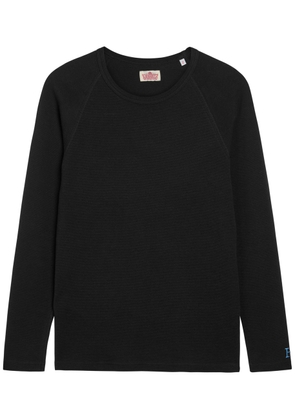 Stretch Fraise Ribbed Stretch-cotton T-shirt - Black - Xxl