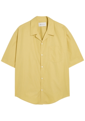 Ami Paris Logo Cotton-poplin Shirt - Yellow - S