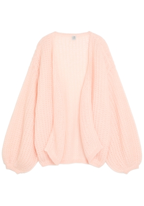Toteme Puffed Mohair-blend Cardigan - Light Pink - XS (UK6 / XS)