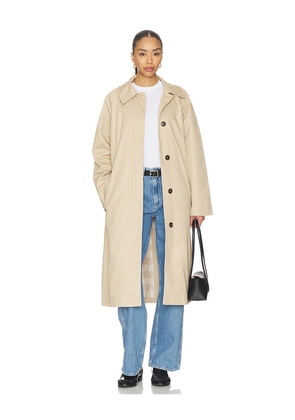 Varley Robyn Car Coat in Beige. Size L. Also in M, S, XS.