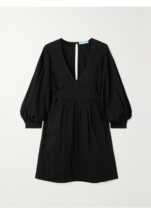 Melissa Odabash - Camilla Cotton-jacquard Mini Dress - Black - x small,small,medium,large