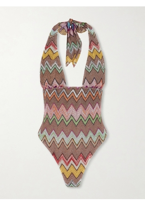 Missoni - Striped Metallic One-piece Swimsuit - Multi - IT36,IT38,IT40,IT42,IT44,IT46,IT48