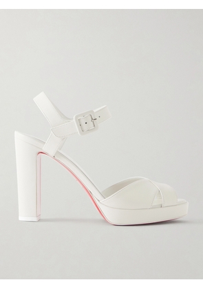 Christian Louboutin - Cora 10 Leather Sandals - White - IT35,IT35.5,IT36,IT36.5,IT37,IT37.5,IT38,IT38.5,IT39,IT39.5,IT40,IT40.5,IT41,IT41.5,IT42