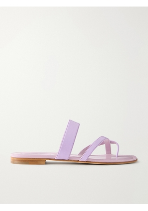 Manolo Blahnik - Susa Leather Sandals - Purple - IT36,IT36.5,IT37,IT37.5,IT38,IT38.5,IT39,IT39.5,IT40,IT40.5,IT41,IT41.5,IT42