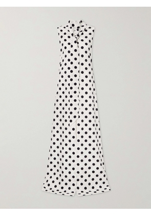 SASUPHI - Polka-dot Silk-crepe Maxi Dress - White - IT36,IT38,IT40,IT42,IT44
