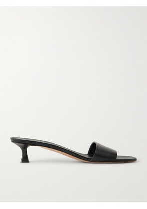 The Row - Combo Leather Mules - Black - IT35,IT36,IT36.5,IT37,IT37.5,IT38,IT38.5,IT39,IT39.5,IT40,IT40.5,IT41