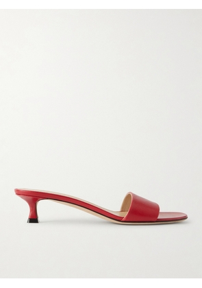 The Row - Combo Leather Mules - Red - IT35,IT36,IT36.5,IT37,IT37.5,IT38,IT38.5,IT39,IT39.5,IT40,IT40.5,IT41
