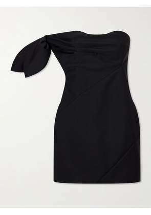 Givenchy - Bow-detailed Wool And Mohair-blend Mini Dress - Black - FR 34,FR 36,FR 38,FR 40,FR 42