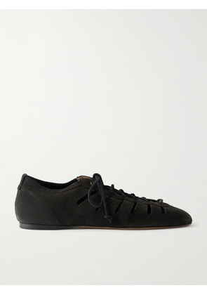 Isabel Marant - Leyza Cutout Suede Sneakers - Black - FR36,FR37,FR38,FR39,FR40,FR41