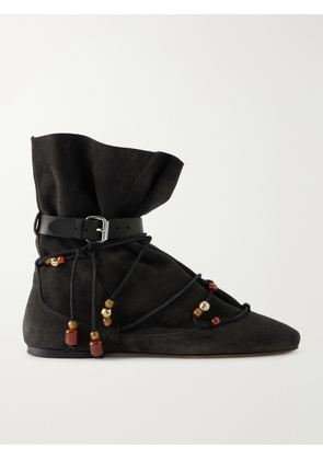 Isabel Marant - Letiz Suede Ankle Boots - Black - FR36,FR37,FR38,FR39,FR40,FR41