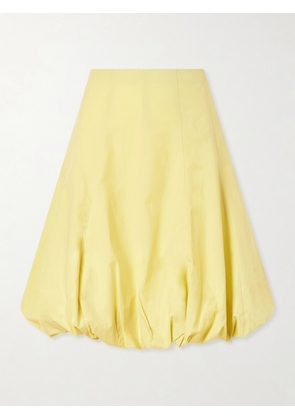 Proenza Schouler White Label - Kyra Cotton-poplin Midi Skirt - Yellow - US00,US0,US2,US4,US6,US8,US10,US12
