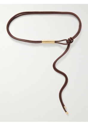 KALLMEYER - Lowell Embellished Leather Belt - Brown - One size