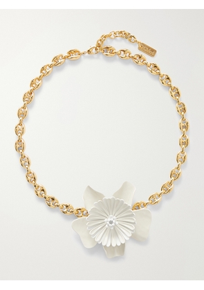 Chloé - Gold-tone Lacquer Necklace - One size