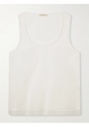 Heirlome - Elaine Silk-organza Tank Top - Neutrals - x small,small,medium,large