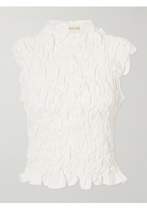 Heirlome - Sloane Silk-crepe Top - Neutrals - x small,small,medium,large