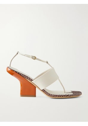 Dries Van Noten - Leather Sandals - Gray - IT35,IT35.5,IT36,IT37,IT37.5,IT38,IT38.5,IT39,IT39.5,IT40,IT41