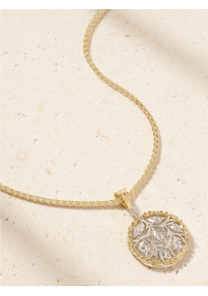 Buccellati - Ramage 18-karat Yellow And White Gold Diamond Necklace - One size
