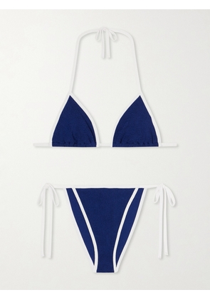 Hunza G - Gina Original Crinkle™ Bikini - Blue - One size