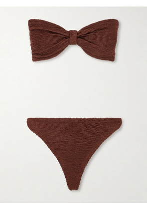 Hunza G - Tina Original Crinkle™ Bikini - Brown - One size