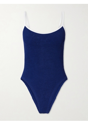 Hunza G - Pamela Original Crinkle™ Swimsuit - Blue - One size