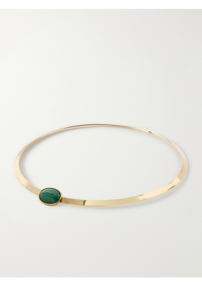 Jennifer Behr - Elaine Gold-tone Malachite Cuff - Green - One size