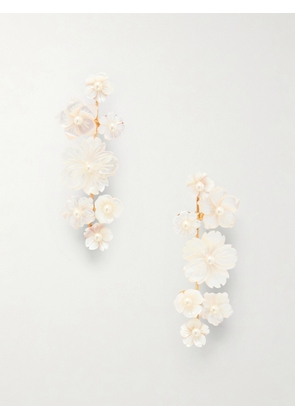 Jennifer Behr - Maelynn Gold-tone Mother-of-pearl Earrings - White - One size