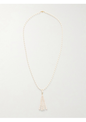 Jennifer Behr - Solenne Gold-tone Crystal Necklace - Ivory - One size